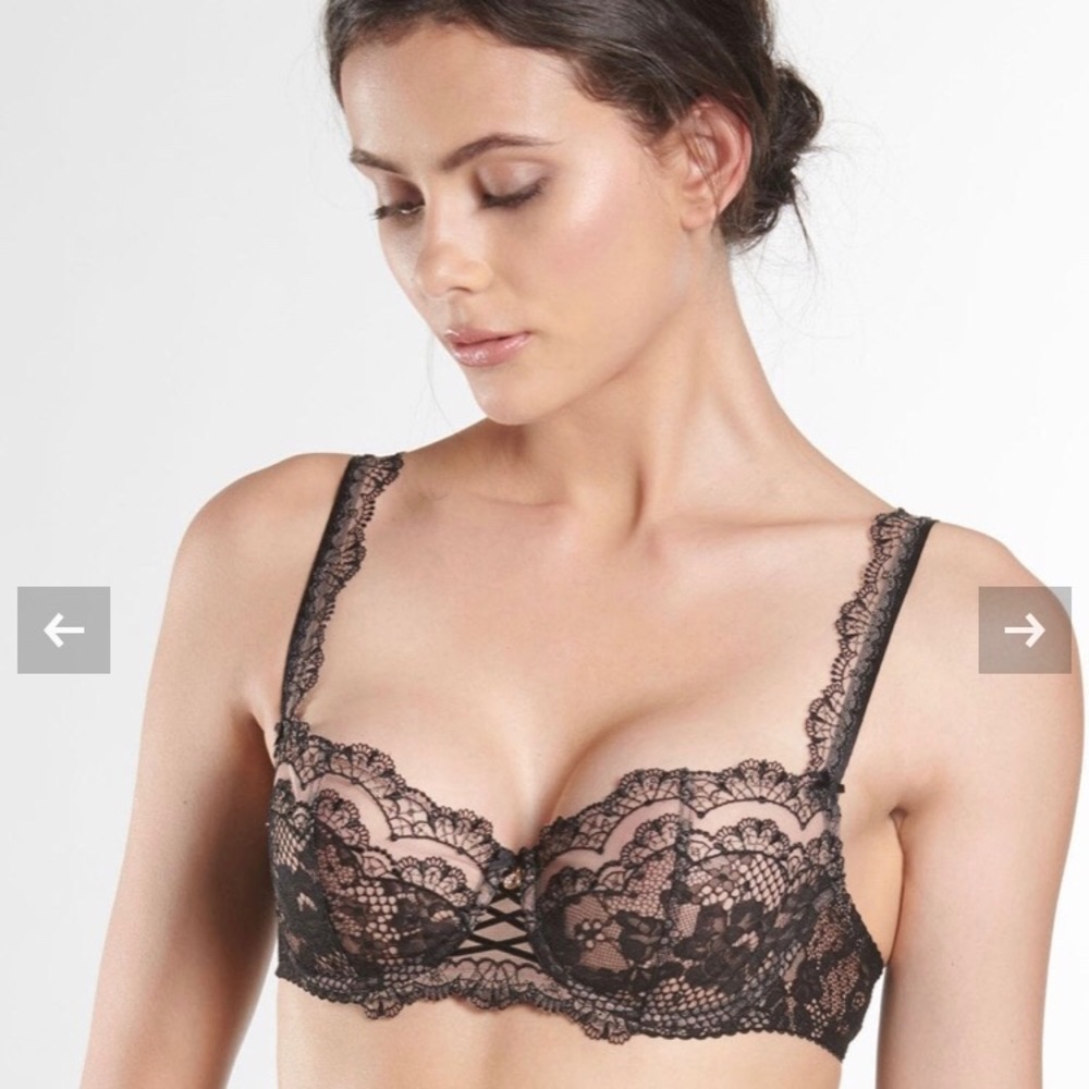 Aubade Soleil Nocturne Half-Cup Bra, 34D, NWT